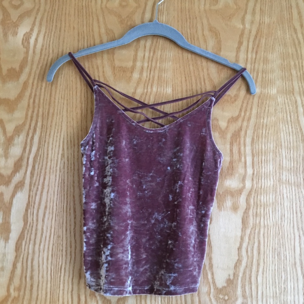 American eagle velvet cropped tank. Size XS.